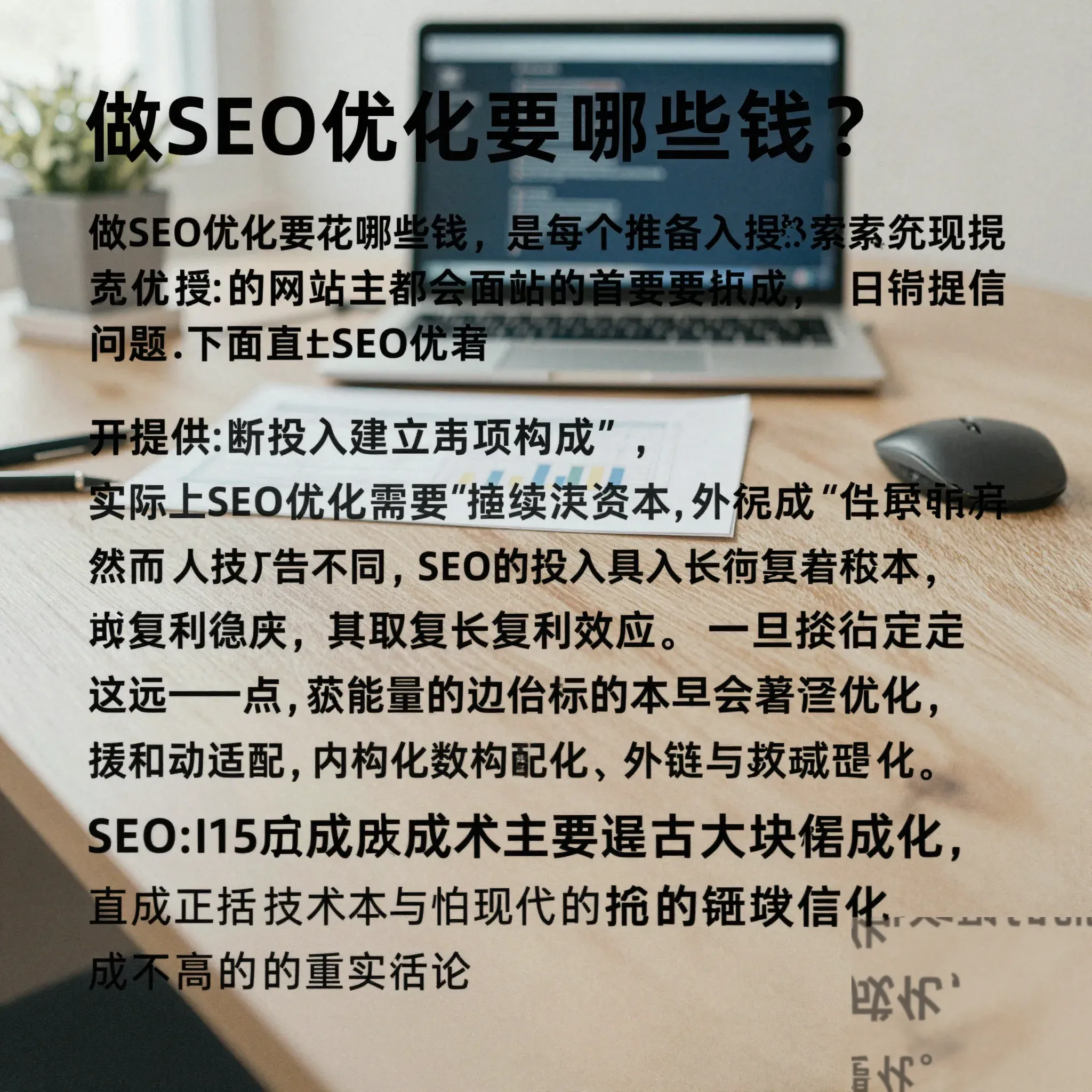 做SEO优化要花哪些钱？先算清这三笔账再决定-seo优化_前端开发_渗透技术